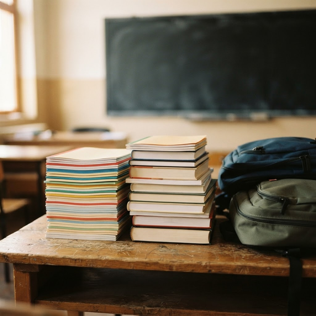 Educational support materials prepared for distribution across Bichi